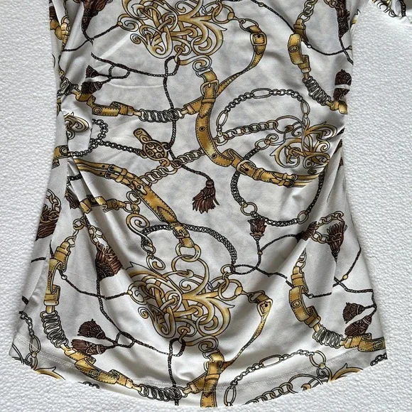 Thalia‎ Sodi Women Western Equestrian Top XS Rodeo Ranch Barn Tunic Top - Picture 2 of 7